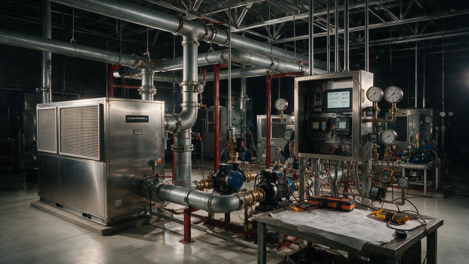 Commissioning and systems testing at industrial facility