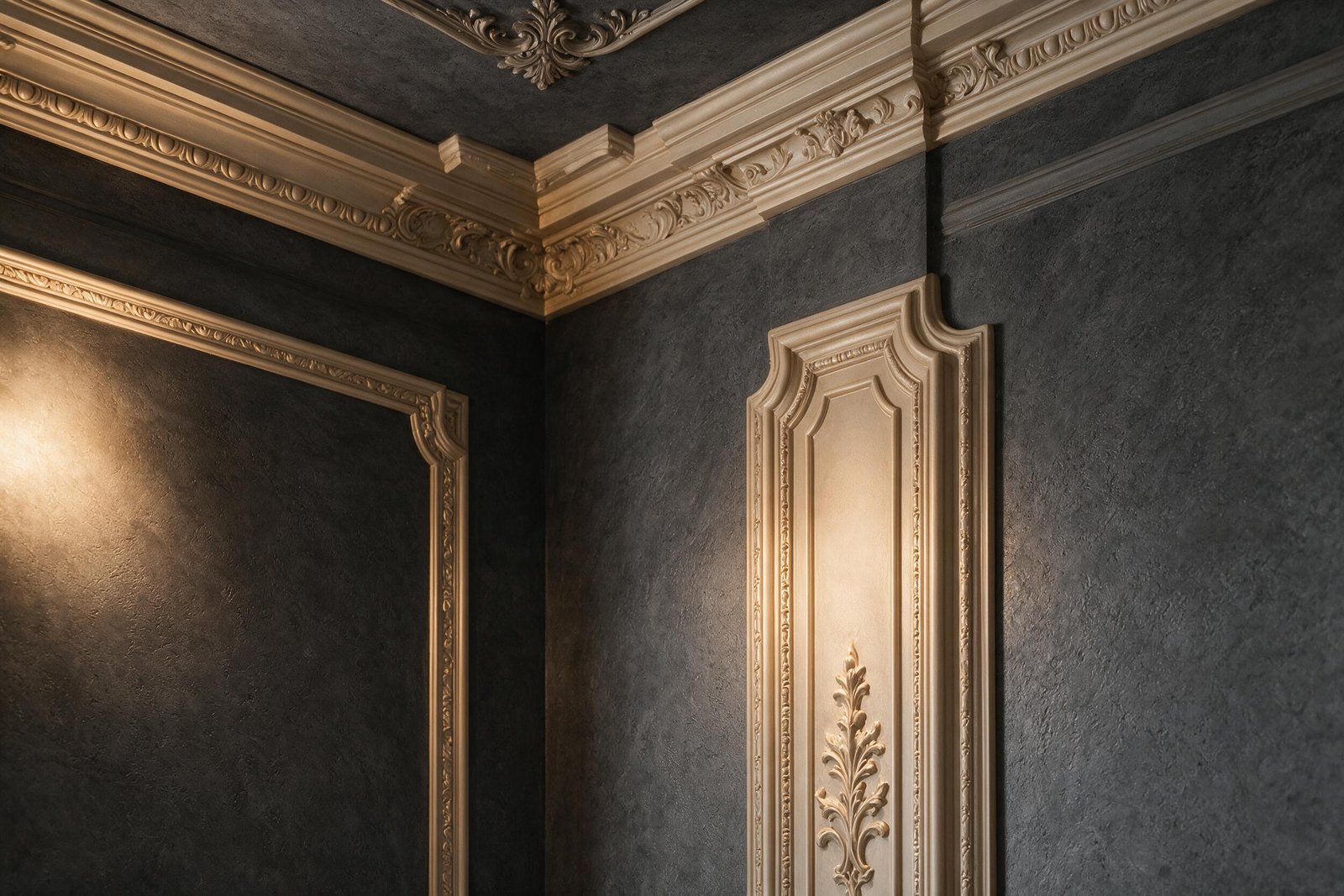 Interior decoration and finishing work detail